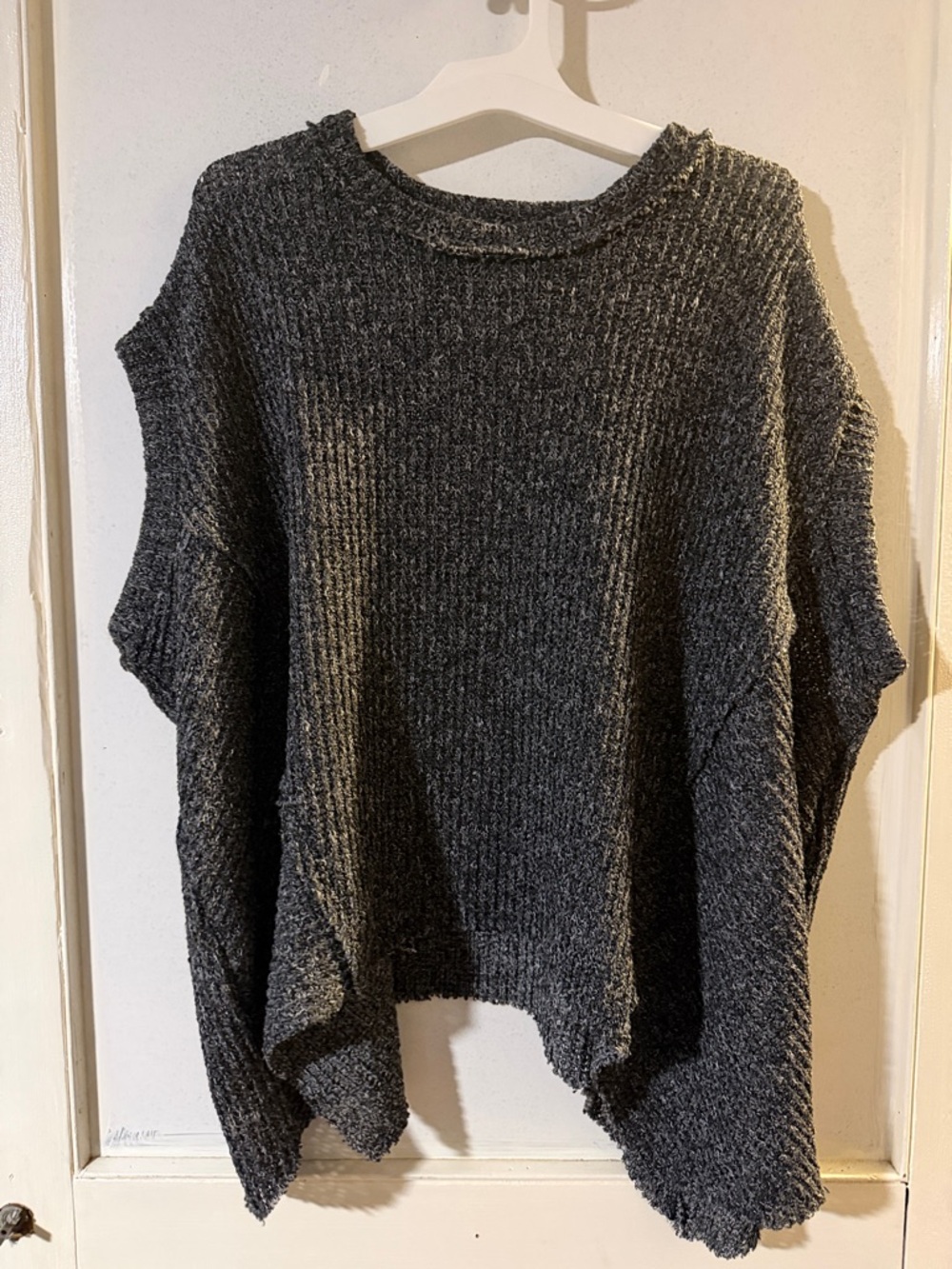 BKE Charcoal Ribbed Crewneck Sweater